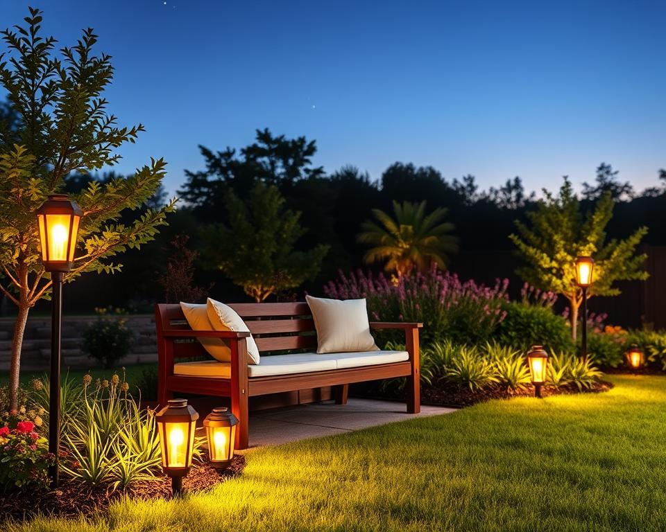solar-powered garden lighting solar-powered garden lighting