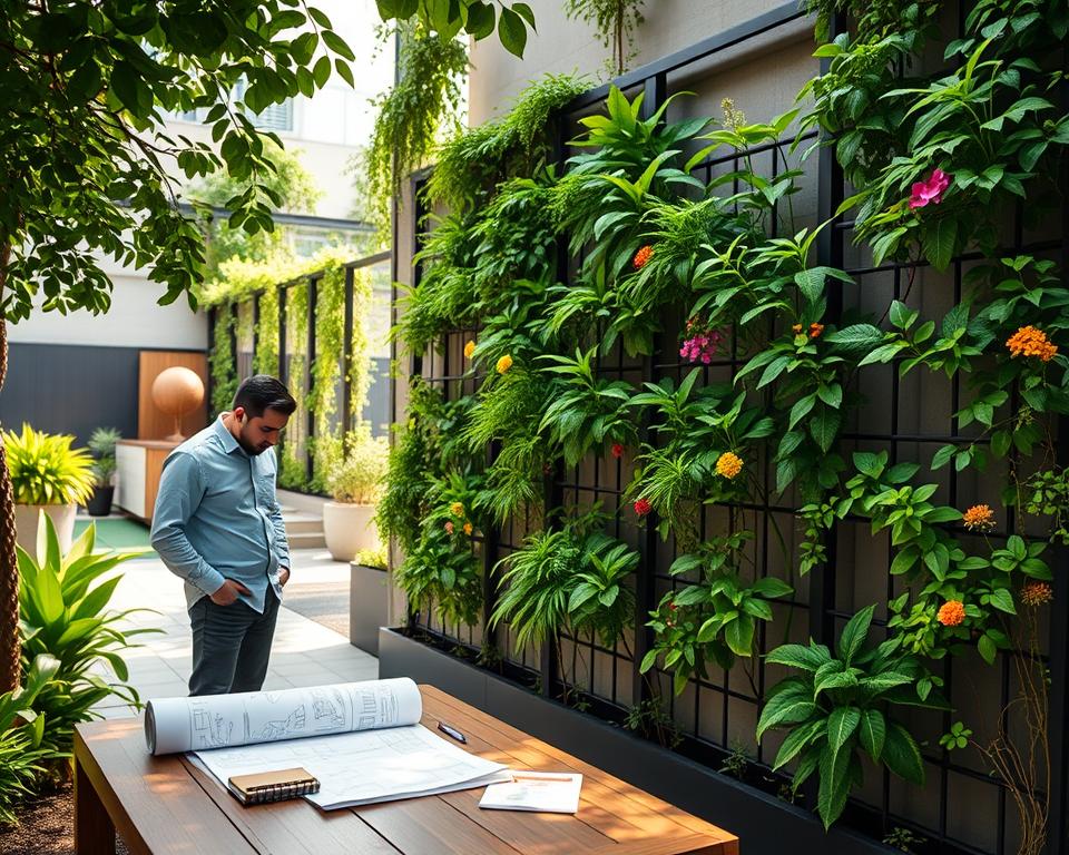 vertical garden location assessment