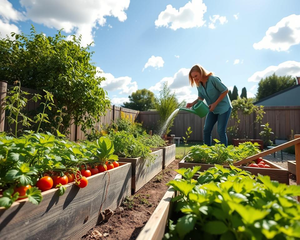 raised bed gardening watering