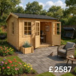 10'x10' Persian Reduced Height Log Cabin - 28mm Garden Log Cabins - 0% Finance - Buy Now Pay Later - Tiger Sheds