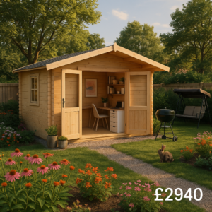 10'x12' Panthera Log Cabin - Quality Garden Log Cabins - 0% Finance - Buy Now Pay Later - Tiger Sheds