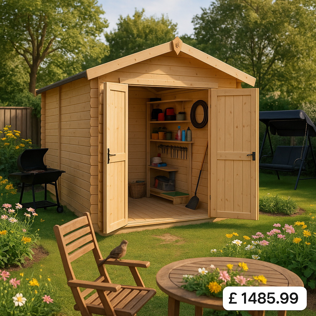 10x6 The Elysia Log Cabins - 19mm Log Cabin - 0% Finance - Buy Now Pay Later - Tiger Sheds