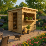 10'x6' The Garden Bar Shed - Tiger Garden Bar Shed - 0% Finance - Buy Now Pay Later - Tiger Sheds