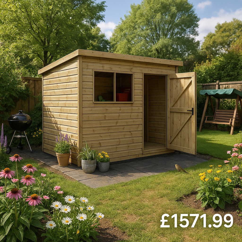 10'x6' Tiger Elite Pressure Treated Pent Shed - 0% Finance - Buy Now Pay Later - Tiger Sheds