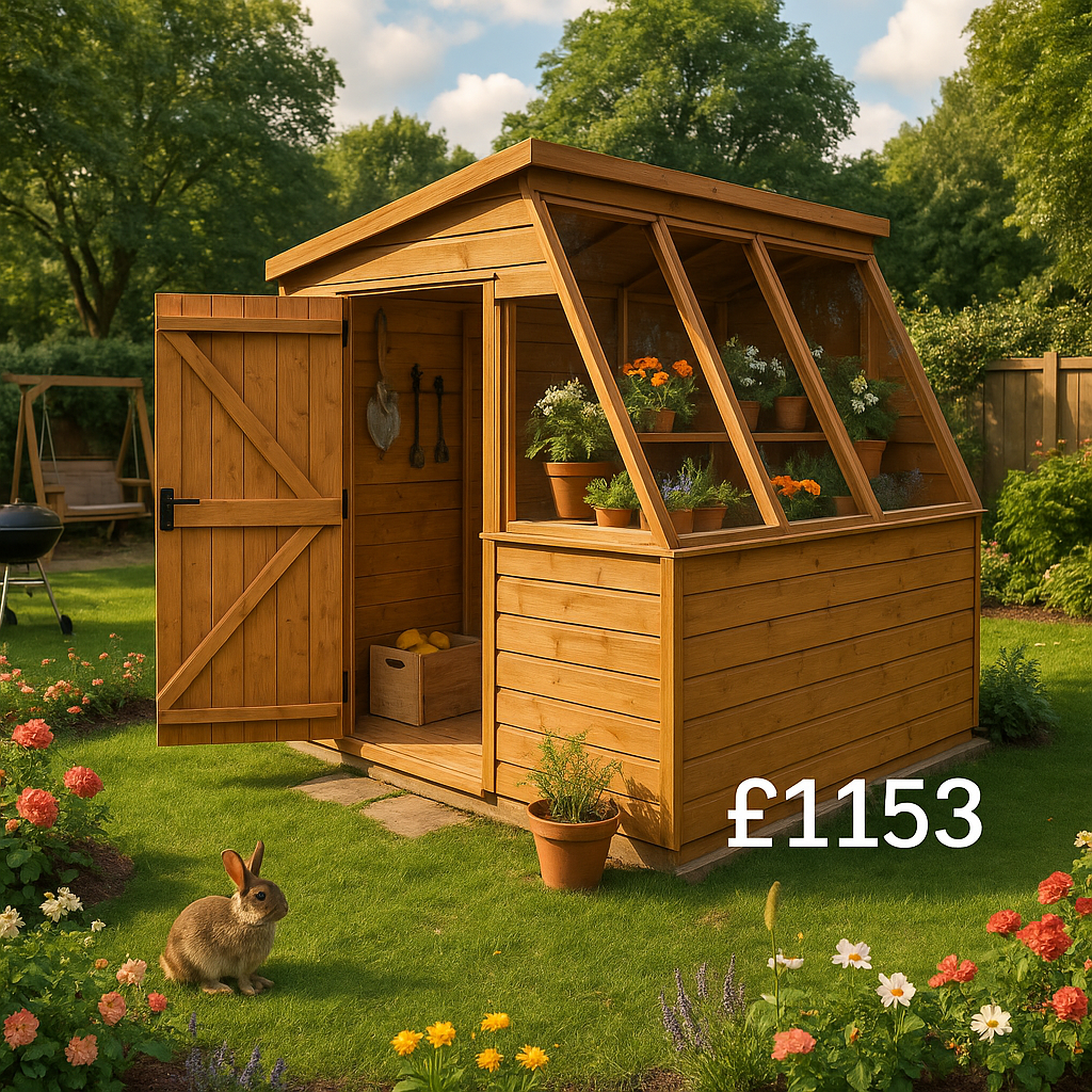 10'x6' Tiger Potting Sheds - Heavy Duty Framing - Garden Potting Shed - 0% Finance - Buy Now Pay Later - Tiger Sheds