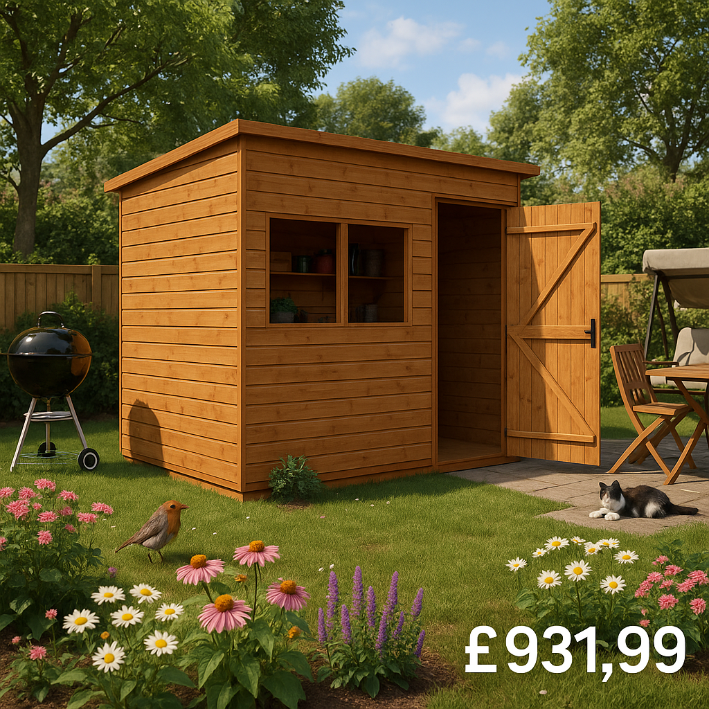 10'x6' Tiger Shiplap Extra High Pent - 0% Finance - Buy Now Pay Later - Tiger Sheds