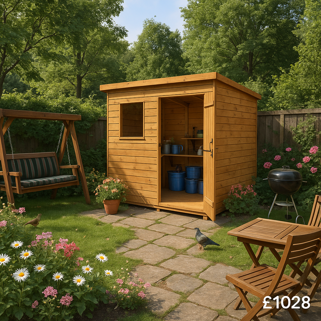 10'x6' Tiger Shiplap Pent Shed - Heavy Duty Shiplap Sheds - 0% Finance - Buy Now Pay Later - Tiger Sheds