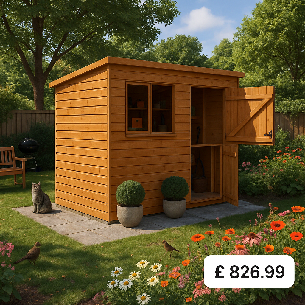 10'x6' Tiger Shiplap Pent Stable Door Shed - Wooden Shiplap Sheds - 0% Finance - Buy Now Pay Later - Tiger Sheds