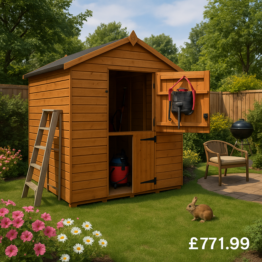 10'x6' Tiger Shiplap Windowless Apex Stable Door Shed - Wooden Shiplap Sheds - 0% Finance - Buy Now Pay Later - Tiger Sheds