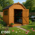 10'x8' Garden Barns - Loglap Mini Barn Shed - 0% Finance - Buy Now Pay Later - Tiger Sheds