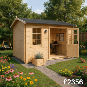 10'x8' Persian Reduced Height Log Cabin - 28mm Garden Log Cabins - 0% Finance - Buy Now Pay Later - Tiger Sheds