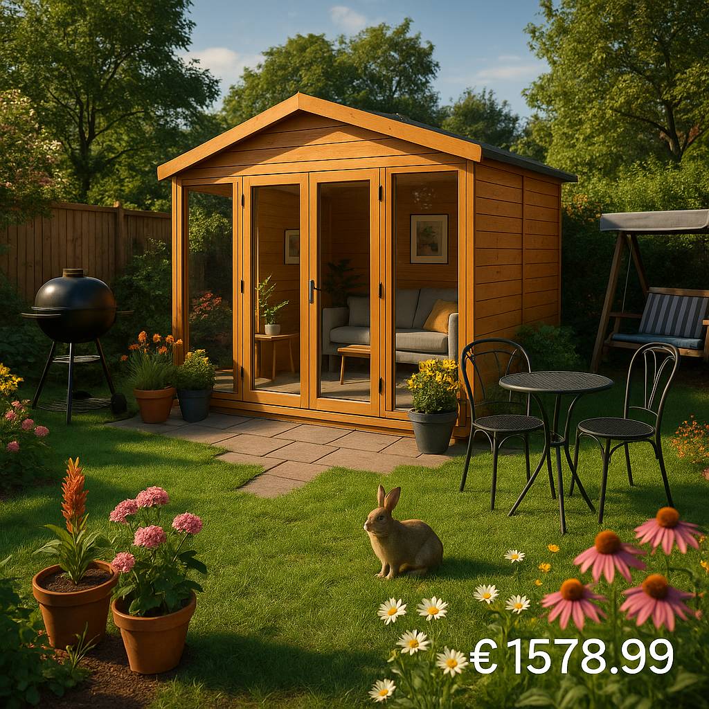 10'x8' Tiger Contemporary Summerhouse - 0% Finance - Buy Now Pay Later - Tiger Sheds