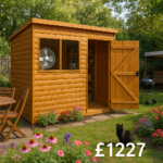10'x8' Tiger Loglap Pent Shed - Wooden Loglap Sheds - 0% Finance - Buy Now Pay Later - Tiger Sheds