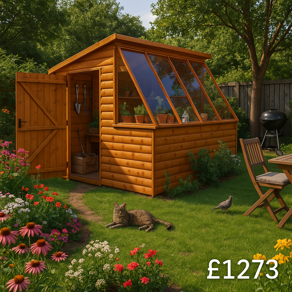 10'x8' Tiger Loglap Potting Sheds - Garden Potting Shed - 0% Finance - Buy Now Pay Later - Tiger Sheds