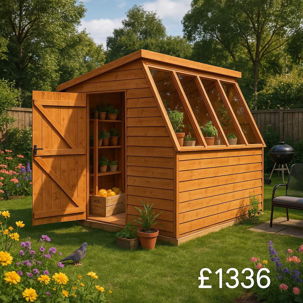 10'x8' Tiger Potting Sheds - Heavy Duty Framing - Garden Potting Shed - 0% Finance - Buy Now Pay Later - Tiger Sheds