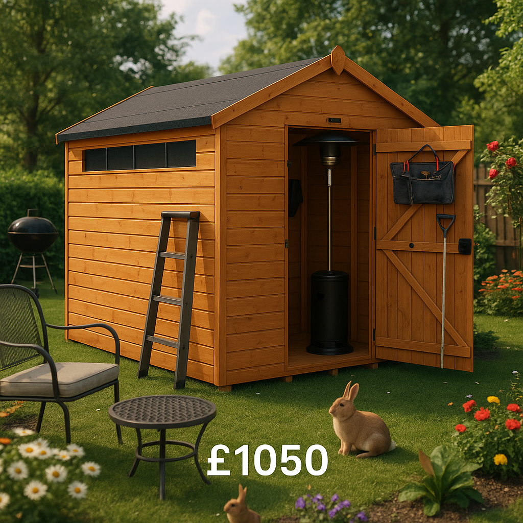10'x8' Tiger Security Apex Shed - 0% Finance - Buy Now Pay Later - Tiger Sheds