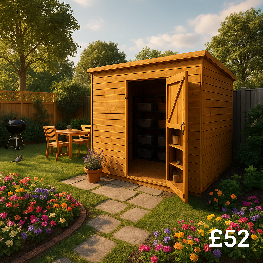 10'x8' Tiger Shiplap Windowless Pent Shed - 0% Finance - Buy Now Pay Later - Tiger Sheds