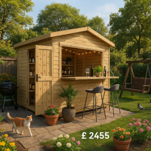 12'x10' The Garden Bar Shed - Tiger Garden Bar Shed - 0% Finance - Buy Now Pay Later - Tiger Sheds