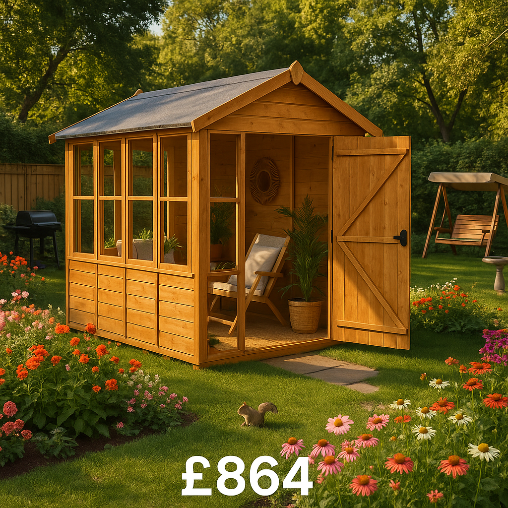 12'x4' TigerFlex® Shiplap Apex Sunroom - 0% Finance - Buy Now Pay Later - Tiger Sheds