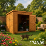 12'x4' Tigerflex Shiplap Pent Windowless Double Door Shed - 0% Finance - Buy Now Pay Later - Tiger Sheds