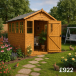 12'x6' Sunlit Apex Shed (Extra Windows) - Custom Garden Sheds - TigerFlex Fast Delivery - 0% Finance - Buy Now Pay Later - Tiger Sheds