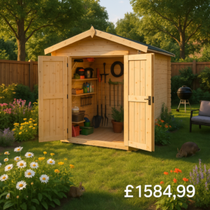 12x6 The Elysia Log Cabins - 19mm Log Cabin - 0% Finance - Buy Now Pay Later - Tiger Sheds