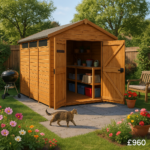 12'x6' TigerFlex Apex Security Double Door Shed - 0% Finance - Buy Now Pay Later - Tiger Sheds
