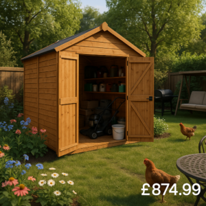 12'x6' Tigerflex Shiplap Apex Windowless Double Door Shed - 0% Finance - Buy Now Pay Later - Tiger Sheds