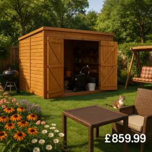 12'x6' Tigerflex Shiplap Pent Windowless Double Door Shed - 0% Finance - Buy Now Pay Later - Tiger Sheds