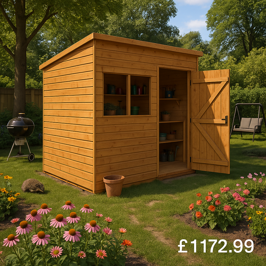 12'x6' Tiger Shiplap Extra High Pent - 0% Finance - Buy Now Pay Later - Tiger Sheds