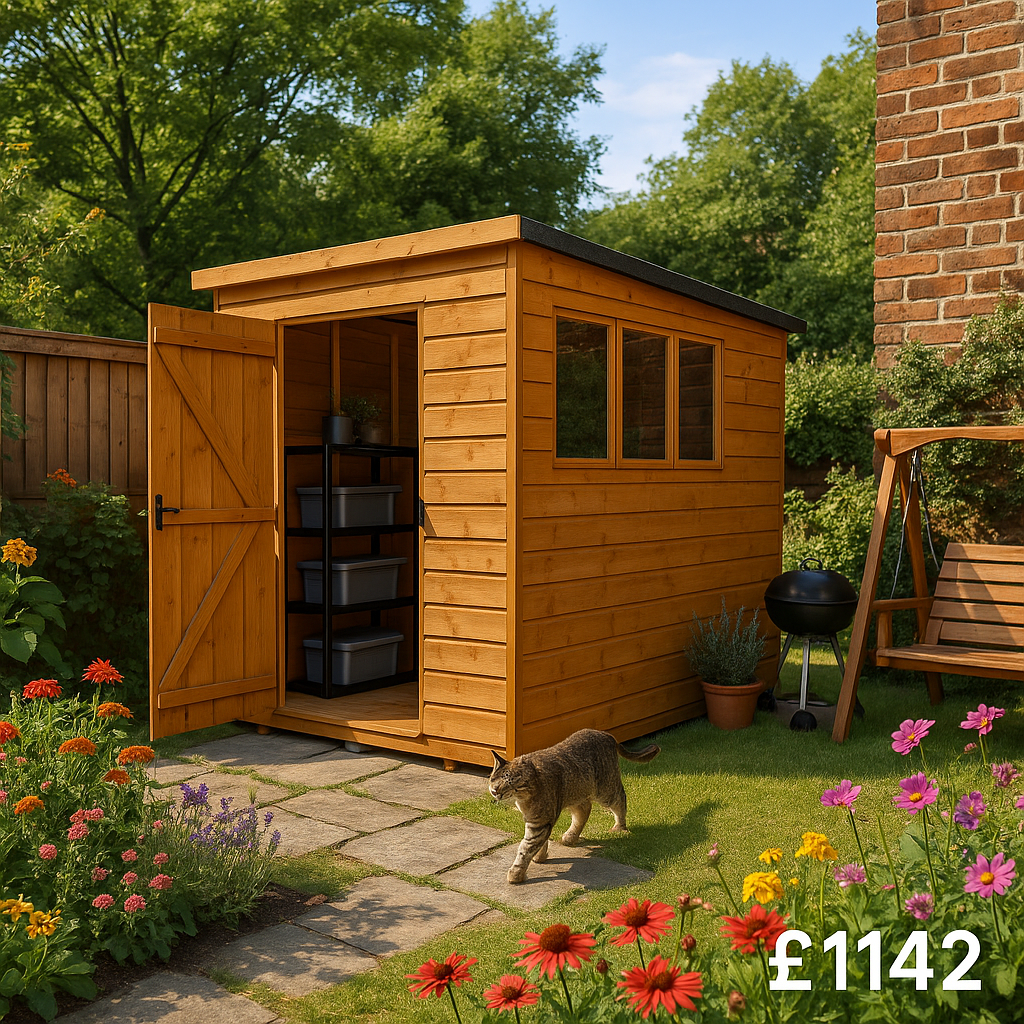 12'x6' Tiger Shiplap Lean To Pent Shed - 0% Finance - Buy Now Pay Later - Tiger Sheds