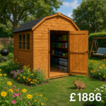 12'x8' Garden Barns - Loglap Mini Barn Shed - 0% Finance - Buy Now Pay Later - Tiger Sheds