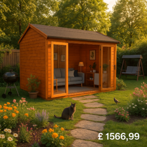 12'x8' Tiger Retreat Contemporary Summerhouse - 0% Finance - Buy Now Pay Later - Tiger Sheds
