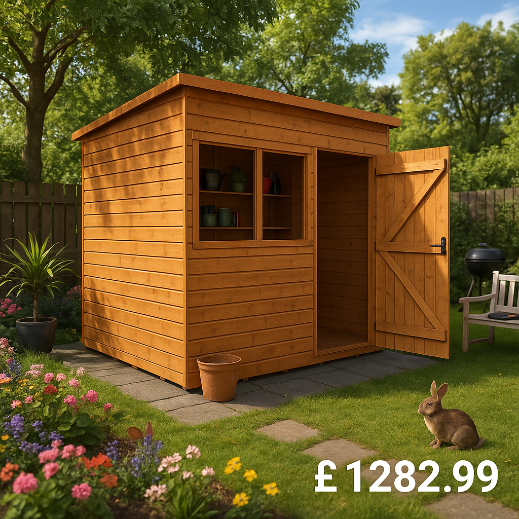 12'x8' Tiger Shiplap Extra High Pent - 0% Finance - Buy Now Pay Later - Tiger Sheds