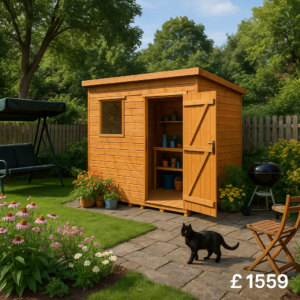12'x8' Tiger Shiplap Pent Shed - Heavy Duty Shiplap Sheds - 0% Finance - Buy Now Pay Later - Tiger Sheds