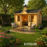 14'x10' Copley Log Cabins - 44mm Log Cabin - 0% Finance - Buy Now Pay Later - Tiger Sheds