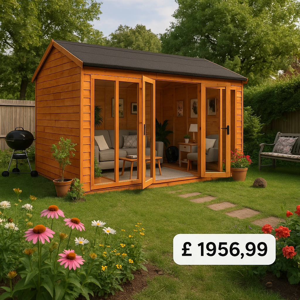 14'x10' Tiger Retreat Contemporary Summerhouse - 0% Finance - Buy Now Pay Later - Tiger Sheds