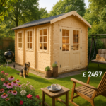 14'x6' The Zora Log Cabins - 19mm Log Cabin - 0% Finance - Buy Now Pay Later - Tiger Sheds
