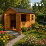 14'x8' Tiger Loglap Workman Apex Shed - Garden Workshop Sheds - 0% Finance - Buy Now Pay Later - Tiger Sheds
