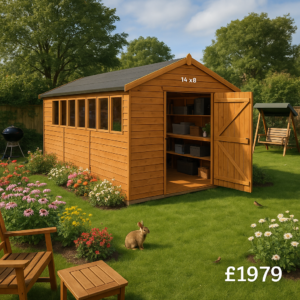 14'x8' Tiger XL Heavyweight Workshop Shed - Heavy Duty - 0% Finance - Buy Now Pay Later - Tiger Sheds