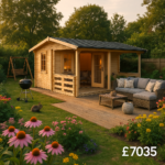 18'x16' Sigma Log Cabin - 44mm Garden Log Cabins - 0% Finance - Buy Now Pay Later - Tiger Sheds