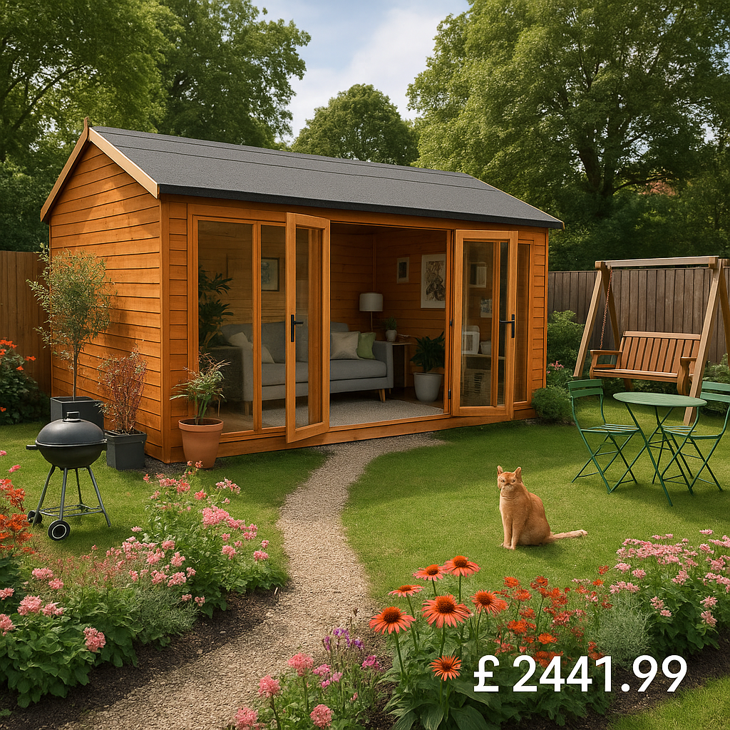 20'x10' Tiger Retreat Contemporary Summerhouse - 0% Finance - Buy Now Pay Later - Tiger Sheds