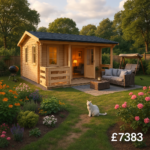 20'x16' Sigma Log Cabin - 44mm Garden Log Cabins - 0% Finance - Buy Now Pay Later - Tiger Sheds