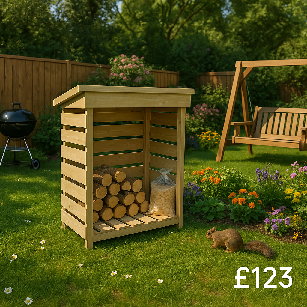 3'x2' Tiger Mini Log Store - Mini Log Store - Tiger Sheds