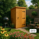 3'x3' Tool Shed - TigerFlex Shiplap Pent Tool Storage Shed - 0% Interest Free Monthly Finance Available - Buy Now Pay Later With KIarna - Tiger Sheds