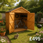 3'x6' Shiplap Apex Bike Sheds - TigerFlex - 0% Finance - Buy Now Pay Later - Tiger Sheds