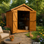 4'x4' Tigerflex Shiplap Apex Windowless Double Door Shed - 0% Finance - Buy Now Pay Later - Tiger Sheds