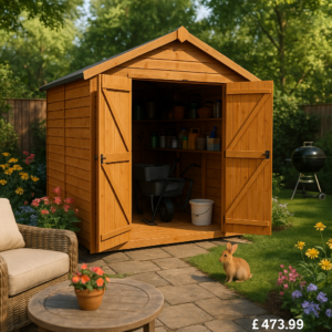 4'x4' Tigerflex Shiplap Apex Windowless Double Door Shed - 0% Finance - Buy Now Pay Later - Tiger Sheds