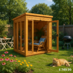 4'x4' TigerFlex® Shiplap Pent Full Pane Summerhouse - 0% Finance - Buy Now Pay Later - Tiger Sheds