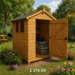 4'x4' Tiger Shiplap Apex Shed - 0% Finance - Buy Now Pay Later - Tiger Sheds